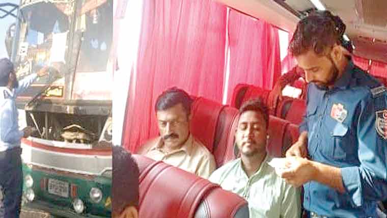 مقررہ ٹرانسپورٹ کرایوں کی وصولی یقینی بنانے کیلئے کارروائیاں