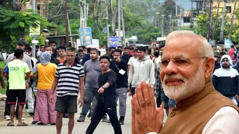 منی پور میں کشیدگی برقرار، بھارتی فوجی سمیت 20افراد یرغمال 