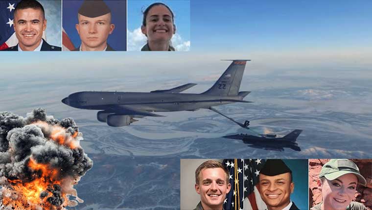 عراق میں طیارہ حادثے میں ہلاک  امریکی فوجیوں کی شناخت ظاہر