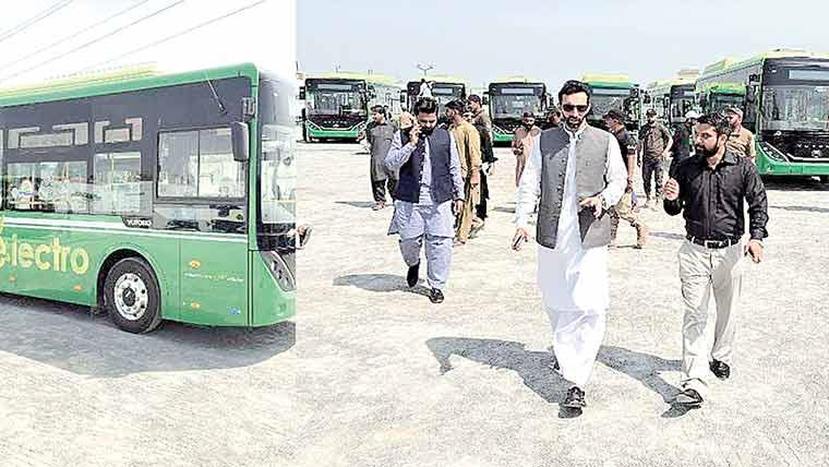  ٹوبہ ٹیک سنگھ میں آج گرین الیکٹرک بس سروس کاافتتاح 