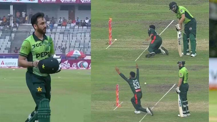 سلمان آغا قانون کے تحت واضح رن  آؤٹ تھے ، ایم سی سی کا مؤقف