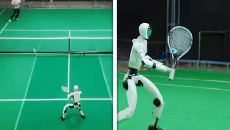 روبوٹ اب ٹینس بھی کھیلنے لگے ، انسانوں کیلئے چیلنج