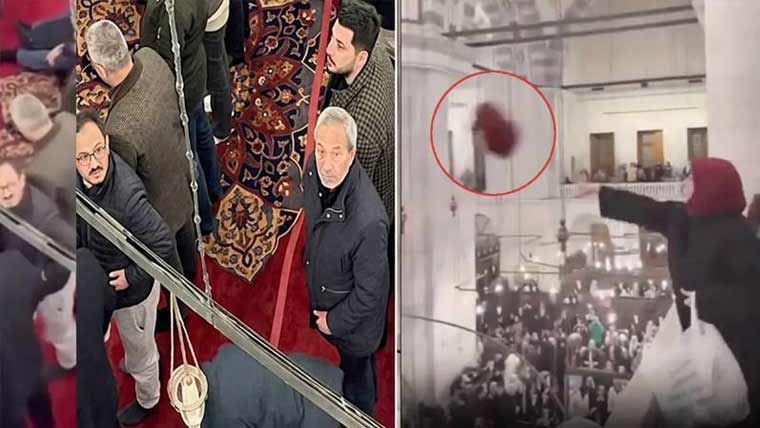 مسجد اقصیٰ کو خطرہ،ترک خواتین نے  تاریخی مسجد فاتح میں اپنے دوپٹے  مردوں پر پھینک دئیے ،ویڈیووائرل