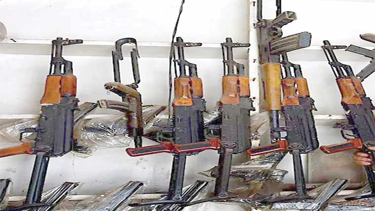 ملزم گرفتار ،اسلحہ برآمد کرلیا گیا