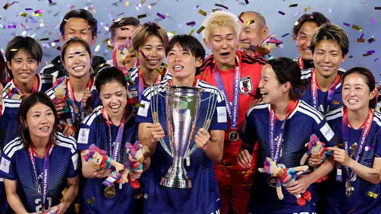  جاپان نے ویمنز ایشین فٹ بال کپ کا ٹائٹل جیت لیا