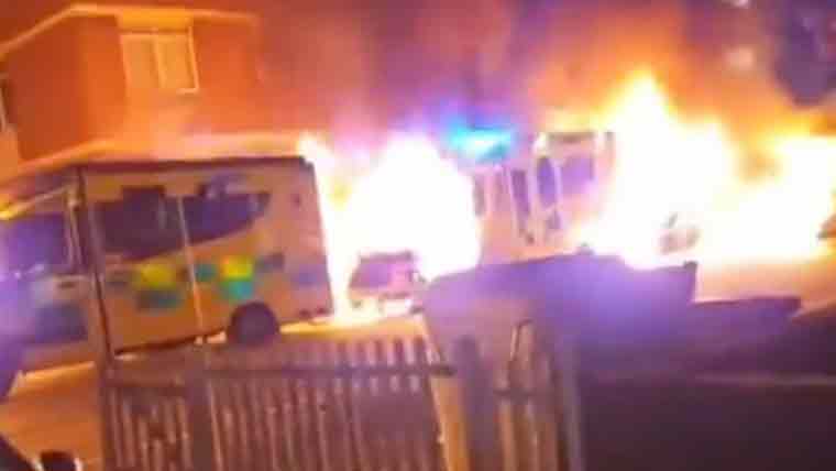 لندن:یہودی کمیونٹی ایمبولینس  سروس کی 4 گاڑیاں جلادی گئیں