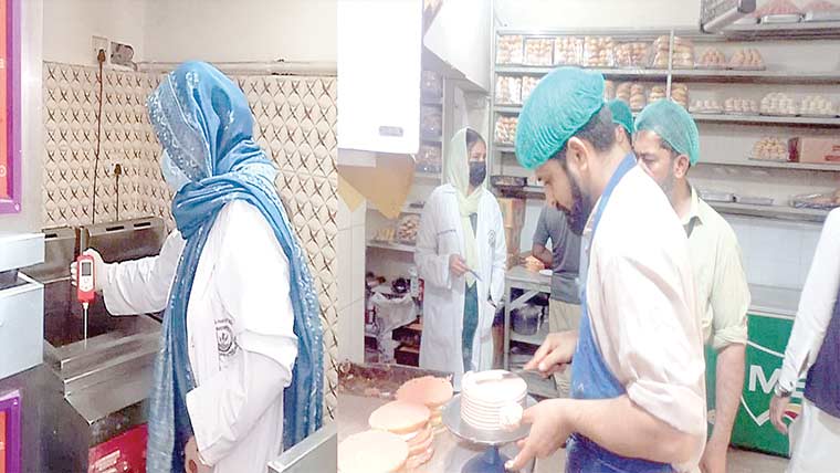 گجرات:قوانین کی خلاف ورزی پر فوڈ  پوائنٹس کو جرمانے ،مضر صحت اشیا تلف 