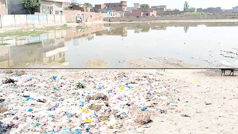 ٹوٹی دیواریں، کوڑے کے ڈھیر، سیوریج کا پانی، لدھیوالہ سٹیڈیم جوہڑ بن گیا