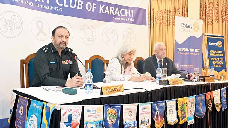 آئی جی کی روٹری کلب کے سالانہ اجلاس میں شرکت