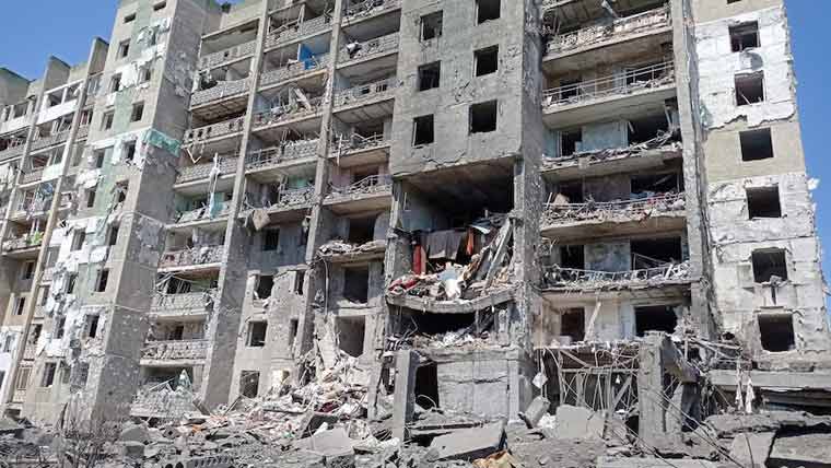 روسی میزائل حملے ، 5یوکرینی  شہری ہلاک ، رہائشی عمارتیں تباہ 