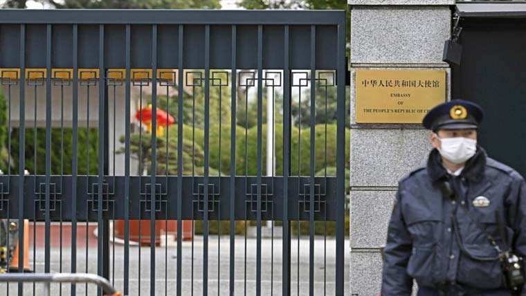 جاپانی فوجی چینی سفارتخانے میں  گھس گیا ، سفارتکاروں کو قتل کی  دھمکی،چین کا شدید ردعمل