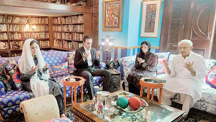 بلاول، آصفہ، سرفراز بگٹی، ایاز صادق کی شیری رحمن سے تعزیت