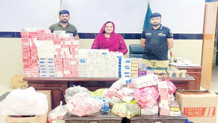 اسسٹنٹ کمشنر کی کارروائی ،لاکھوں  کے غیر قانونی سگریٹ ضبط 