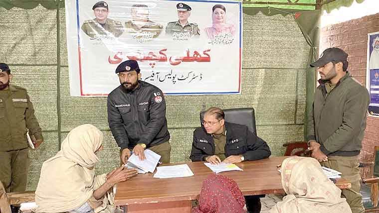 ڈی پی او چنیوٹ کی کھلی کچہری، مسائل حل کے احکامات