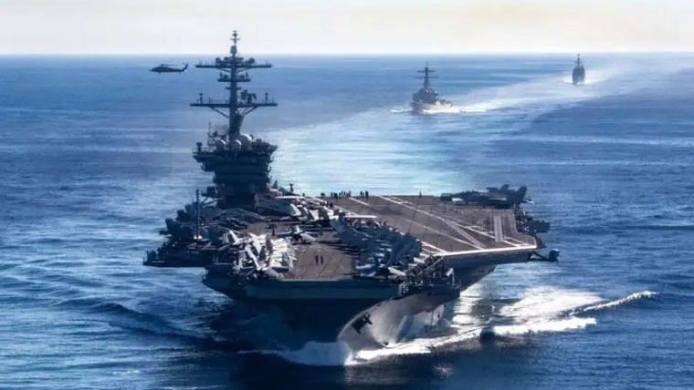 امریکی جہاز میں حادثہ  بحری اہلکار زخمی