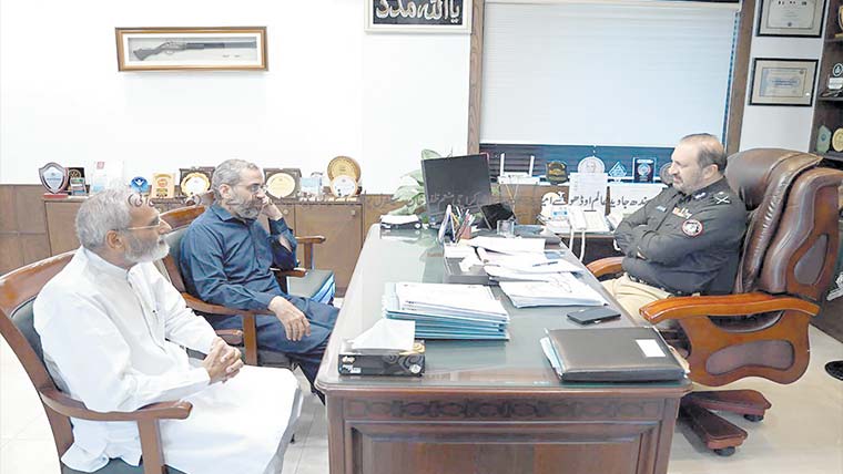 آئی جی سے امیر جماعت  اسلامی کراچی کی ملاقات