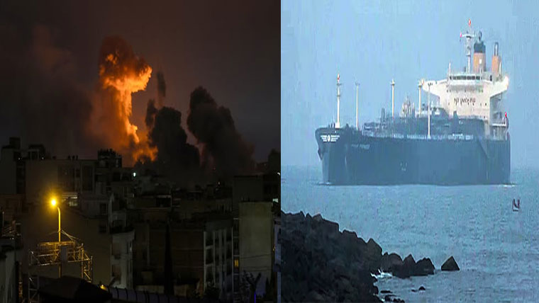 امریکا،اسرائیل کے2ایٹمی  مراکز ،سٹیل  پلانٹس  پر  حملے،ایران  کی  بھر  پور  جوابی  کارروائی :ہرمز  سے 3جہاز  واپس  فرانس  بھی  جنگ  سے  لاتعلق