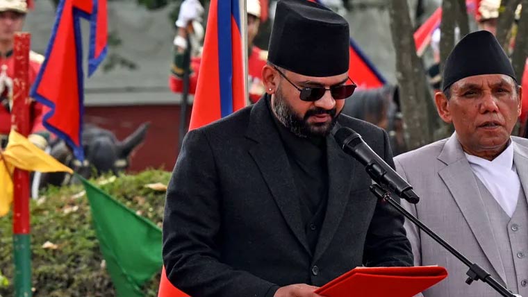 نیپال :بلندر شاہ نے وزیر اعظم  کے عہدے کا حلف اٹھا لیا