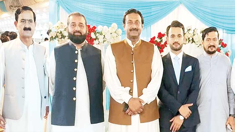 نائب تحصیلدار خوشاب کے  صاحبزادے کی ولیمہ تقریب