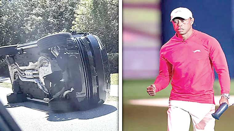  امریکی گالفر ٹائیگر ووڈز گاڑی حادثے میں گرفتارورہا