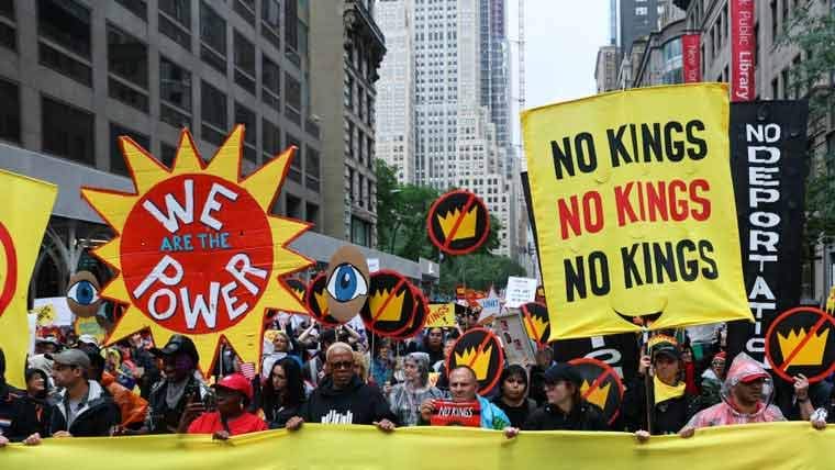  نو کنگز تحریک ،ٹرمپ کیخلاف80لاکھ افراد سڑکوں پر نکلے