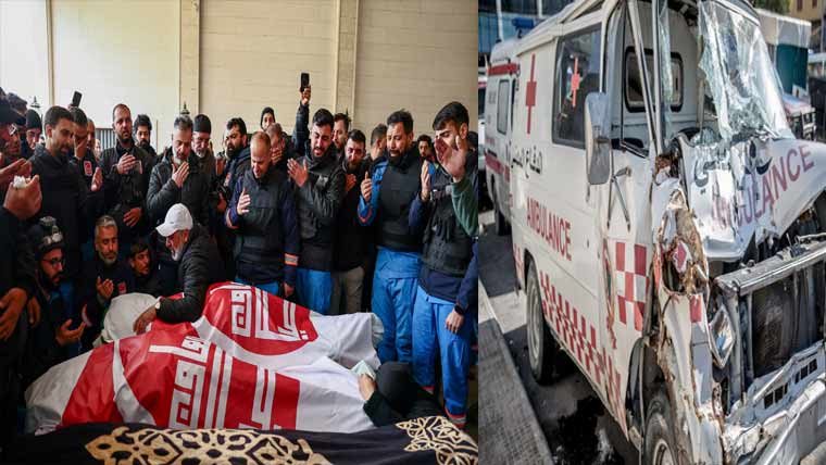 لبنان :اسرائیل کا ایمبولینس پر حملہ ،پیرامیڈک ، مریض شہید