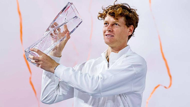  سنر کی بغیر سیٹ ہارے میامی اوپن میں تاریخی ٹائٹل فتح