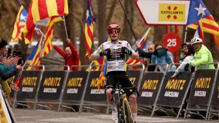 جوناس وِنجیگارڈنے وولٹا کاتالونیا سائیکل ر یس جیت لی