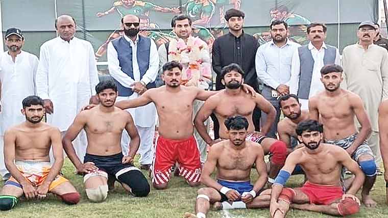  جلالپور جٹاں سٹیڈیم میں  انٹر تحصیل کبڈی چیمپئن کاانعقاد