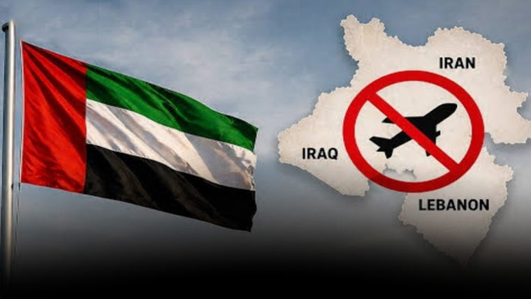 متحدہ عرب امارات کے شہریوں کیلئے  ایران، لبنان اور عراق سفر پر پابندی عائد 