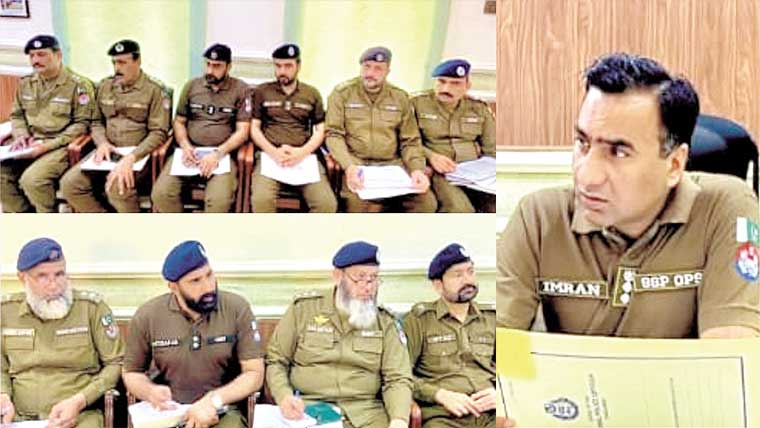ایس ایس پی آپریشنز کی جڑانوالہ میں انسدادِ کرائم میٹنگ 