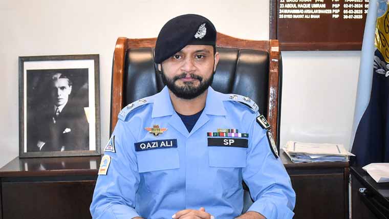   ایس ایس پی آپریشنزقاضی  علی رضا کا جی 14ناکہ کا دورہ 