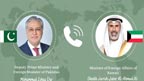  اسحاق ڈار کا کویتی وزیرخارجہ شیخ جراح  جابر الاحمد الصباح سے ٹیلیفونک رابطہ