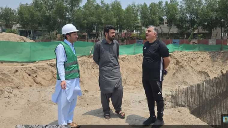 ایم ڈی واسا کاکریسنٹ سکول میں سٹوریج ٹینک تعمیر کا جائزہ