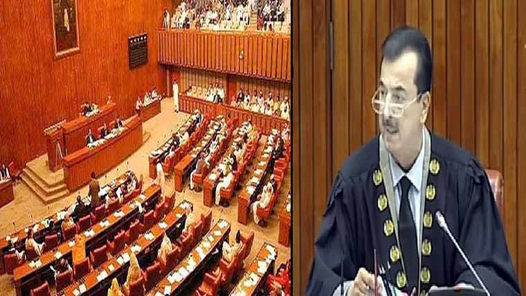 سینیٹ :عابد شیر ، اپوزیشن ارکان میں تلخ کلامی ، اجلاس ملتوی 