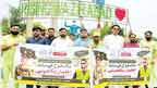ویسٹ مینجمنٹ کمپنی کے صفائی ورکرز  نے معرکہ حق کے حوالے سے ریلی 