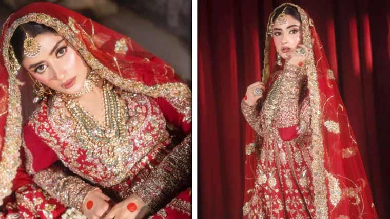 سجل علی کے نئے برائیڈل فوٹو شوٹ کی انٹرنیٹ پر دھوم 