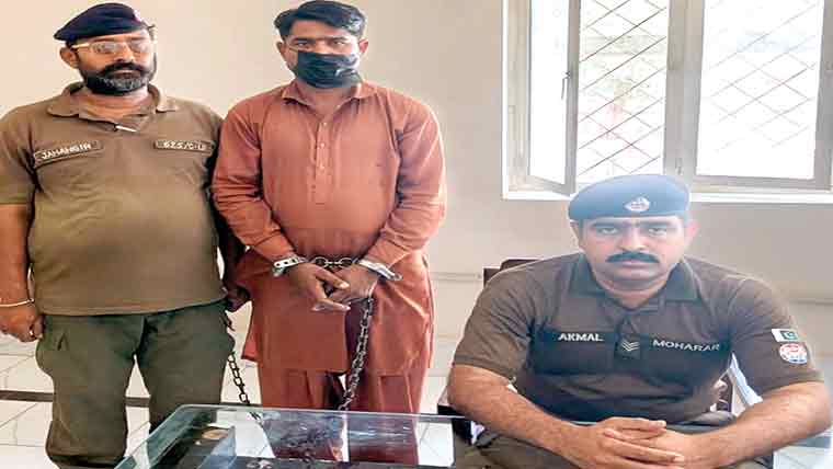  منشیات فروش گرفتار  1کلو چرس برآمد 