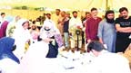 لیگی رہنما رانا فیصل اور ادریس سپال کا  ہسپتال میں سکریننگ کیمپ کا دورہ 