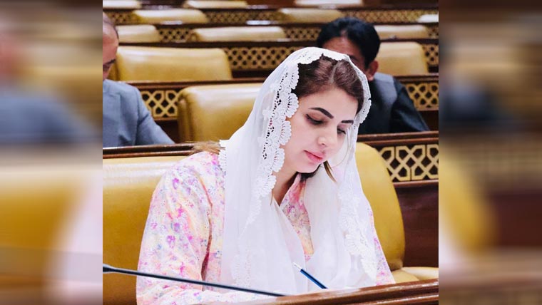 پارلیمانی سیکرٹری صحت پنجاب اسماناز کا نیشنل  پریس کلب کا دورہ نومنتخب قیادت کو مبارکباد دی