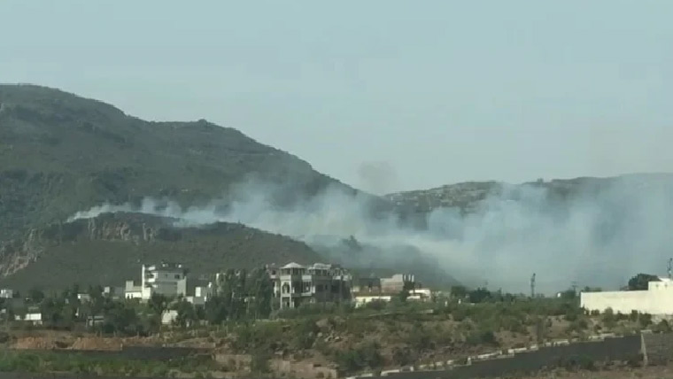 مارگلہ پہاڑیوں میں دوجگہ آگ بھڑک اٹھی،شدت میں اضافہ 