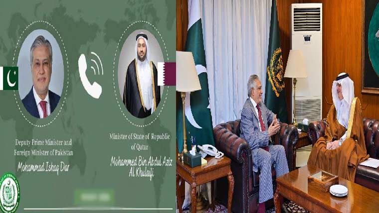 اسحاق ڈار سے سعودی سفیر کی ملاقات، قطری وزیر کو ٹیلیفون
