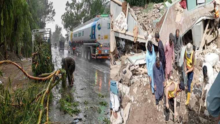  پختونخوا کے کئی علاقوں میں طوفان باد و باراں ،12افراد زخمی 