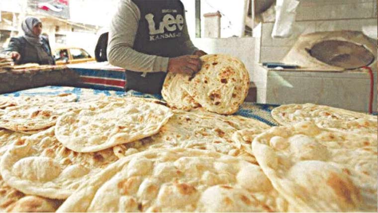 آٹا مہنگا ہونے پر روٹی 20 روپے تک فروخت ، کارروائی پر تندور بند کرنے کی دھمکی