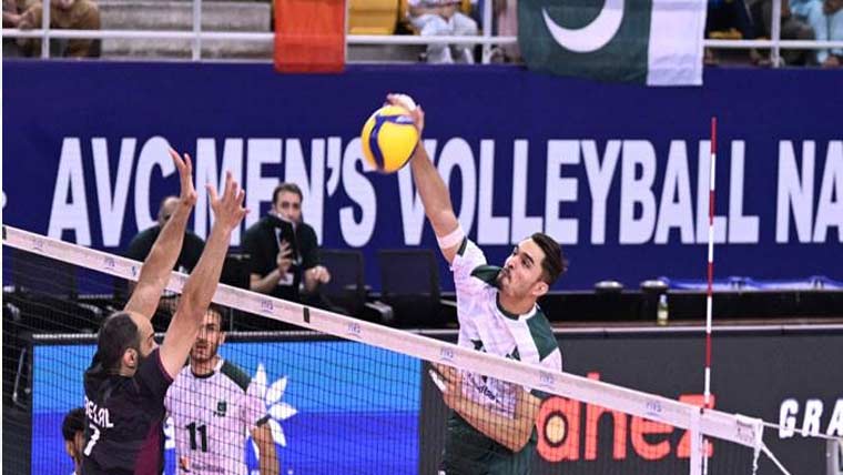 نیشنل مینز والی بال چیمپئن شپ  کے سیمی فائنل مقابلے آج 