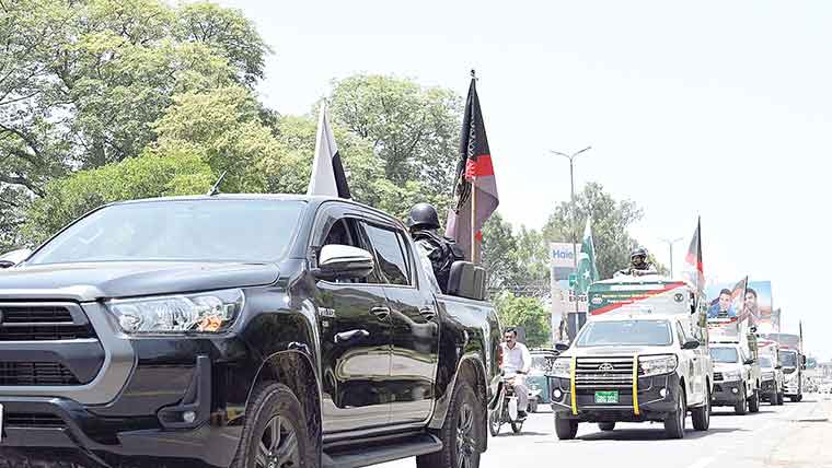  بھرپور اگاہی فلیگ مارچ کا انعقاد 
