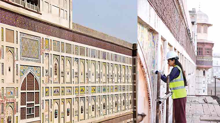 لاہور قلعے کی تصویری دیوار کاتحفظ ،یونیسکو نے تاریخی کامیابی قرار دیدیا
