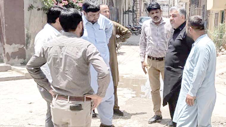 ایم ڈی واسا کے شہر کے مختلف علاقوں کے ہنگامی دورے 