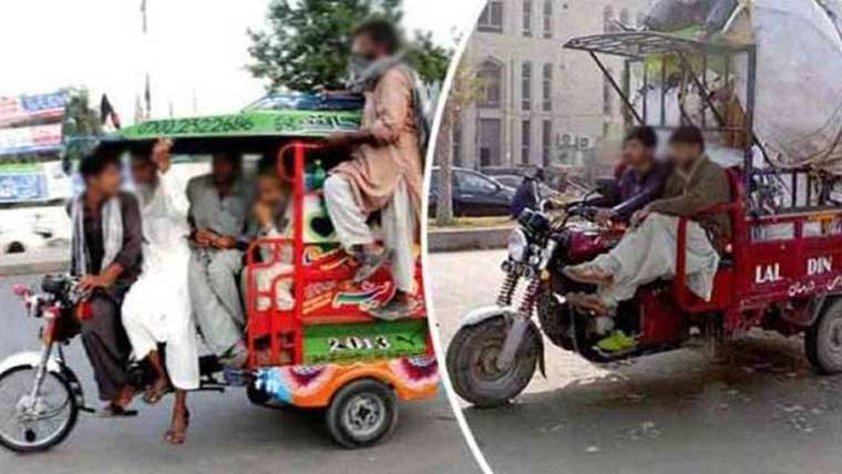 ماڈل روڈز اور کینال روڈ پر لوڈر رکشوں کا داخلہ مکمل بند