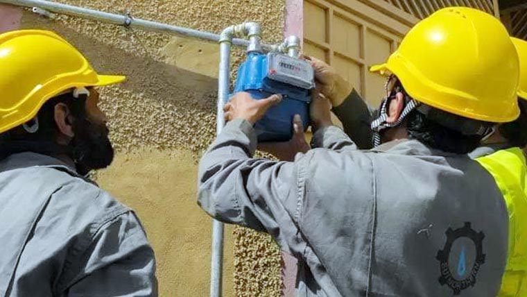 سوئی گیس ٹاسک فورس فیلڈ میں متحرک، 4میٹر منقطع 